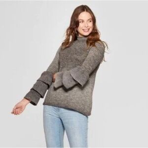 Ruffle Sleeve Sweater